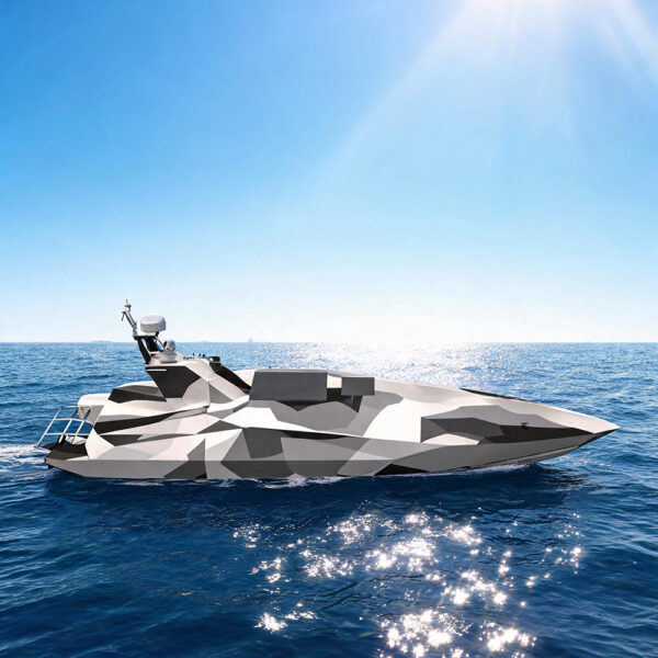 SA08 Stealth Networked Collaborative USV with Built-in UAV Hangar
